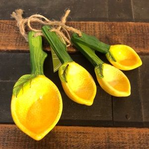 Lemon Ceramic Measuring Spoons (new with tag)